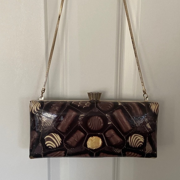 Kate Spade Hazel Collection Cha Cha Chocolate Candy Purse Clutch - Picture 4 of 5